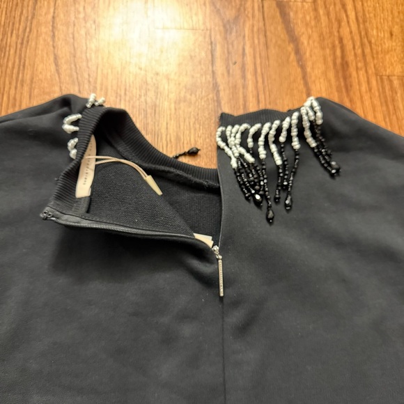 NWT Christopher Kane Beaded Embellished cotton sweatshirt in black size XS - Picture 12 of 16